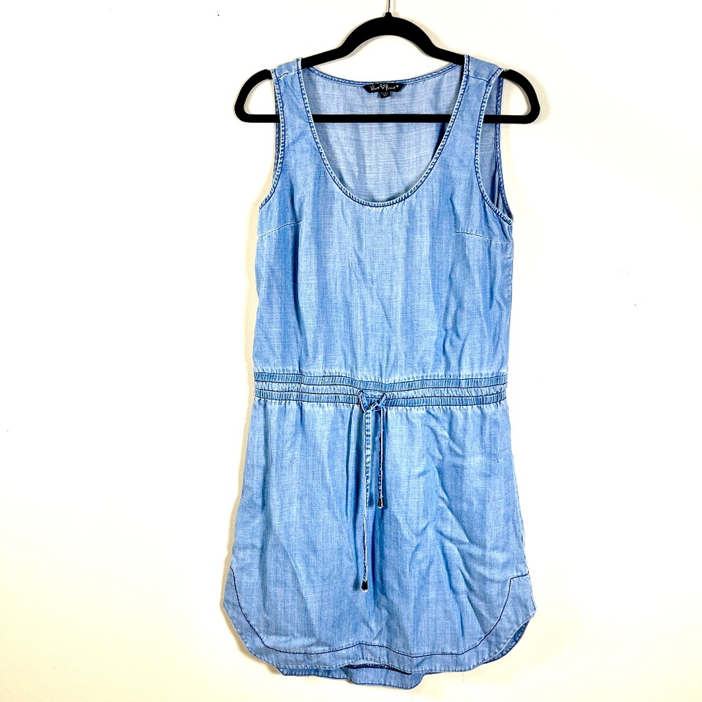 Sleeveless Denim Dress With Pockets